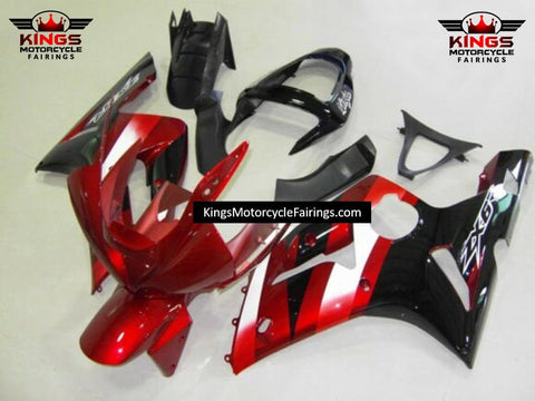 Fairing kit for a Kawasaki ZX6R 636 (2003-2004) Red, Black & White