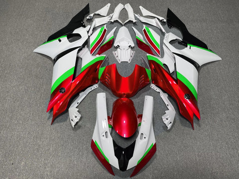 YAMAHA YZF-R6 (2017-2020) White, Red, Neon Green & Black Fairings