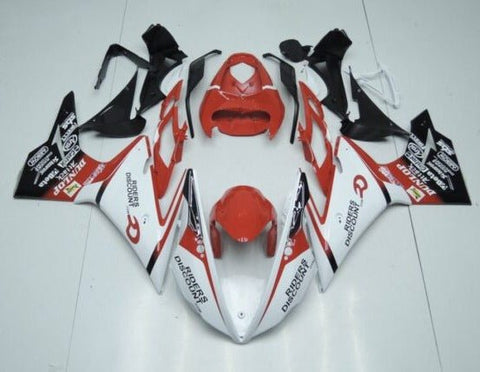 Triumph Daytona 675 (2013-2016) White, Black & Red Fairings