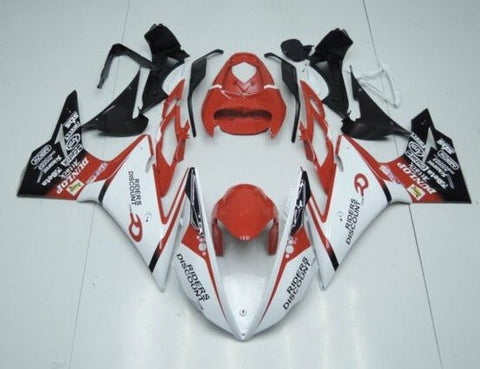 Triumph Daytona 675 (2013-2016) White, Black & Red Fairings