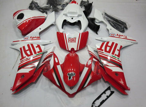 Yamaha YZF-R1 (2007-2008) Red & White Fiat Fairings