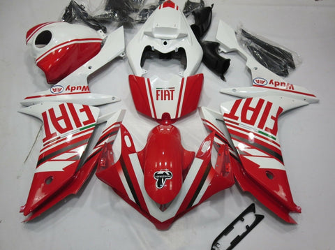 Yamaha YZF-R1 (2007-2008) Red & White Fiat Fairings