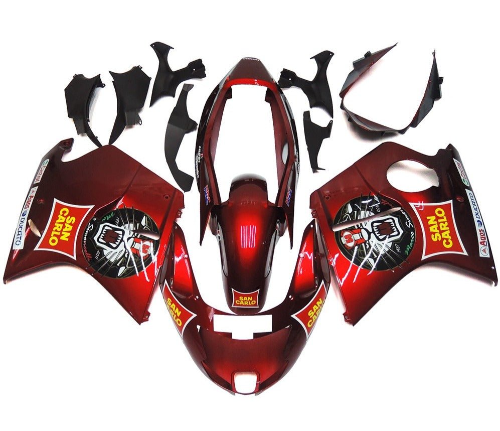 HONDA CBR1100XX Super Blackbird (1996-2007) Red San Carlo Fairings