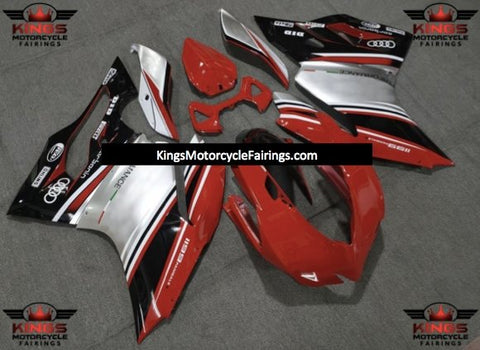 Ducati 1199 (2011-2014) Red, Silver & Black Performance Fairings