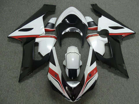 Fairing Kit for a Kawasaki ZX6R 636 (2005-2006) White, Black & Red