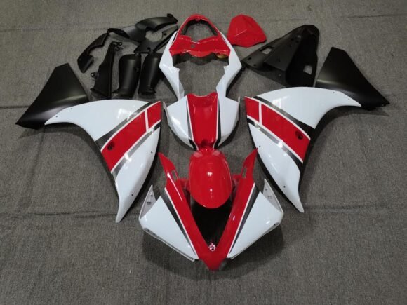 Yamaha YZF-R1 (2012-2014) Red, White & Matte Black Fairings