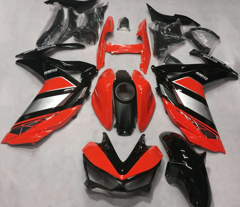 Yamaha YZF-R3 (2015-2018) Red, Black & Silver Fairings