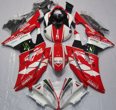 Yamaha YZF-R6 (2008-2016) Red, White & Black Milwaukee Fairings