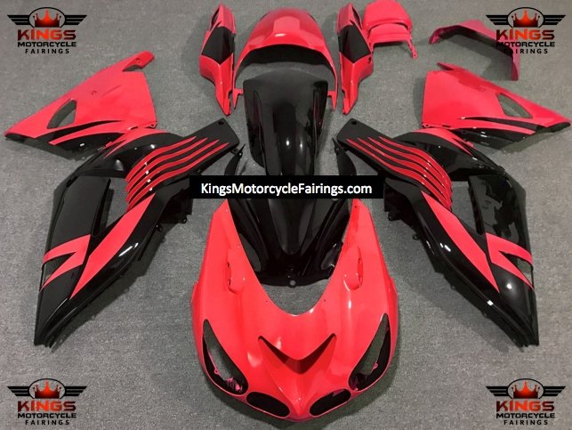 Fairing kit for a Kawasaki Ninja ZX14R (2006-2011) Red & Black