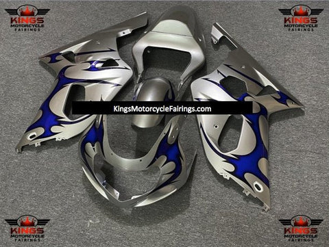 Suzuki GSXR750 (2000-2003) Silver & Blue Tribal Fairings