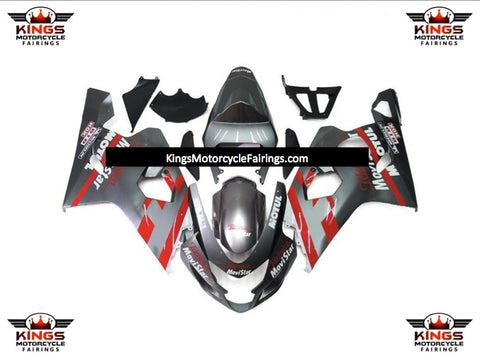 Suzuki GSXR750 (2004-2005) Silver & Red Movistar Fairings