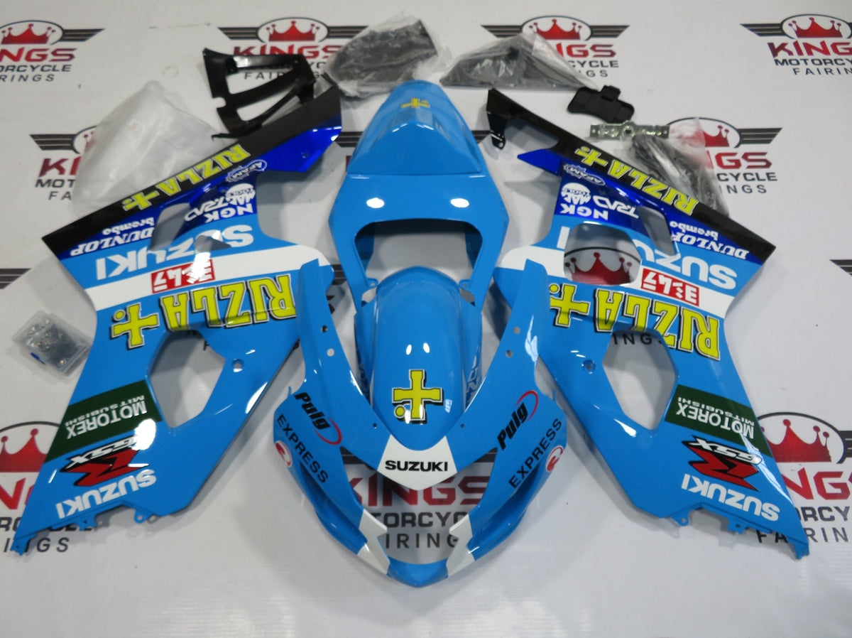 SUZUKI GSXR750 (2004-2005) LIGHT BLUE RIZLA FAIRINGS