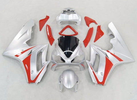 Triumph Daytona 675 (2006-2008) Silver & Red Fairings