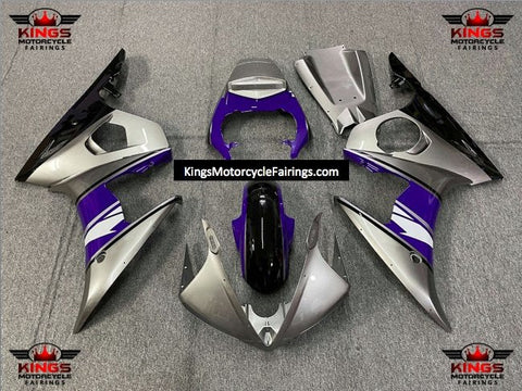 Yamaha YZF-R6 (2005) Silver, Blue, Black & White Fairings