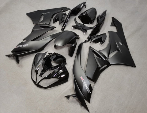 Fairing kit for a Kawasaki Ninja ZX6R 636 (2009-2012) Matte Black, Gloss Black, White & Red