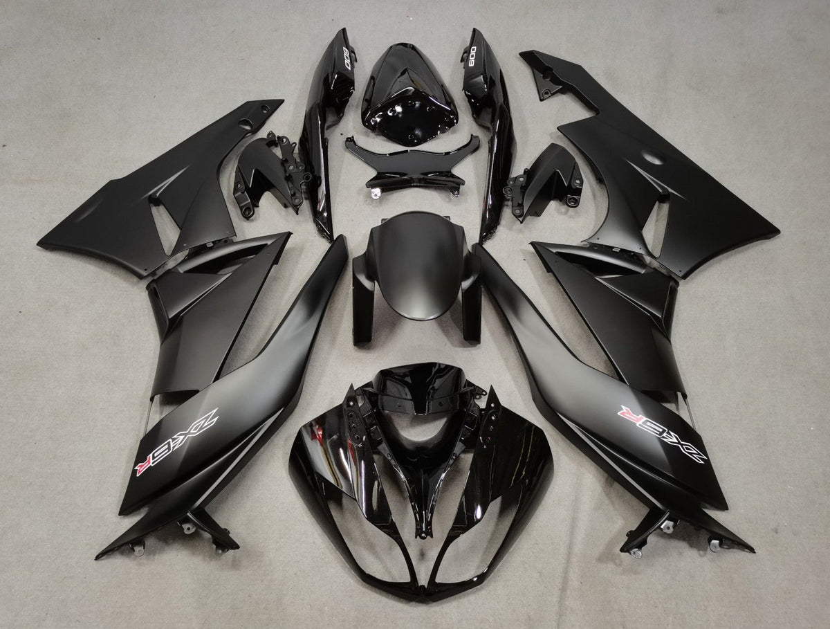 Fairing kit for a Kawasaki Ninja ZX6R 636 (2009-2012) Matte Black, Gloss Black, White & Red