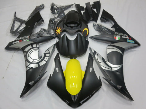 Yamaha YZF-R1 (2004-2006) Matte Black, Silver & Yellow Fairings