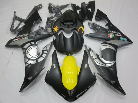 Yamaha YZF-R1 (2004-2006) Matte Black, Silver & Yellow Fairings