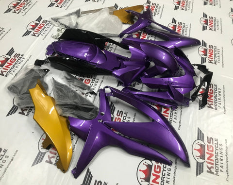 Suzuki GSXR600 (2008-2010) Purple, Gold, Black Fairings