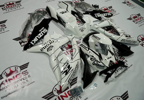 Suzuki GSXR600 (2008-2010) White & Black Corona Fairings