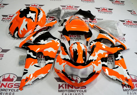 Suzuki GSXR750 (2000-2003) Camouflage Orange, Black & White Fairings