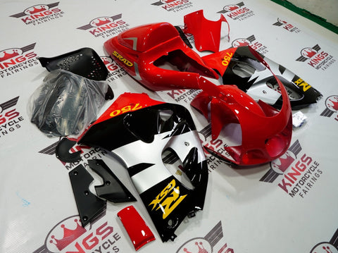 Suzuki GSXR750 (1996-1999) Red, Black, Silver & Yellow Fairings