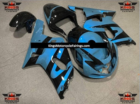 Suzuki GSXR750 (2000-2003) Black & Light Blue Fairings