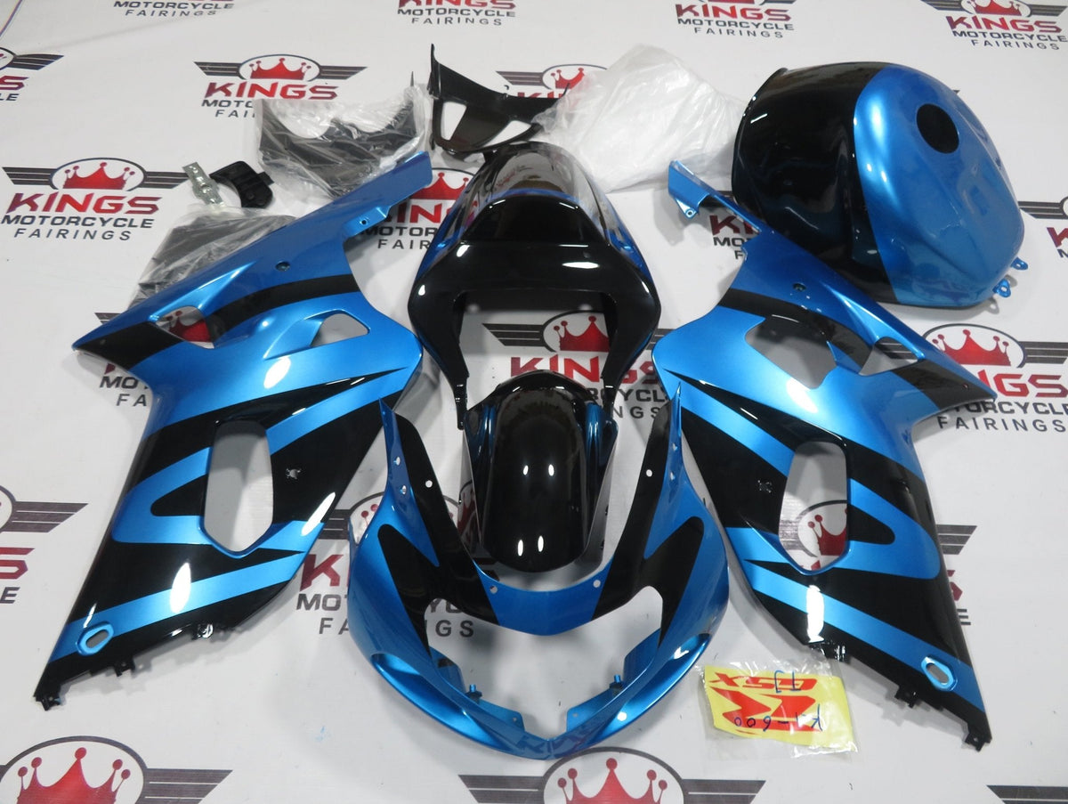 Suzuki GSXR750 (2000-2003) Black & Light Blue Fairings