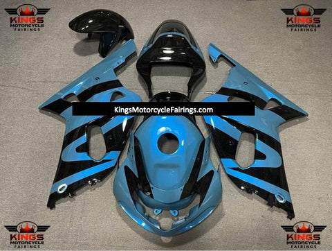 Suzuki GSXR750 (2000-2003) Black & Light Blue Fairings