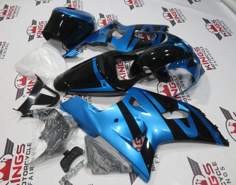 Suzuki GSXR750 (2000-2003) Black & Light Blue Fairings