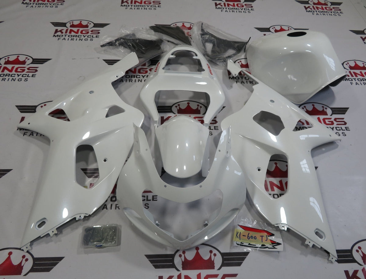 Suzuki GSXR750 (2000-2003) Pearl White & Red Fairings