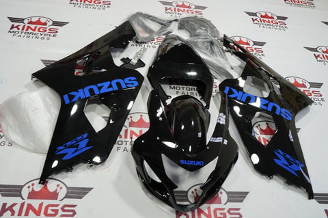 Suzuki GSXR750 (2004-2005) Black & Blue Fairings