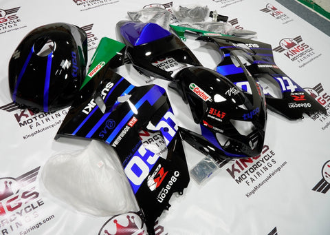 Suzuki GSXR750 (2004-2005) Blacck, Blue, Black & Green Tyco Fairings