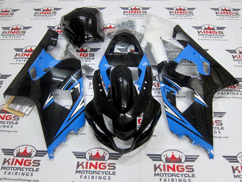 Suzuki GSXR750 (2004-2005) Black & Light Blue Fairings