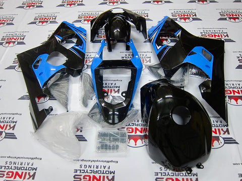 Suzuki GSXR750 (2004-2005) Black & Light Blue Fairings