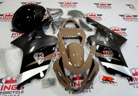 Suzuki GSXR750 (2004-2005) Brown, Gray, Black & Silver Fairings