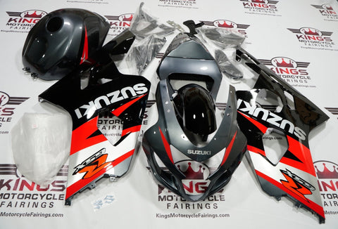 SUZUKI GSXR750 (2004-2005) GRAY, RED & BLACK FAIRINGS