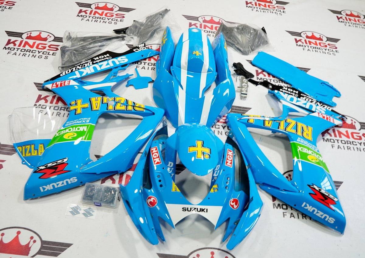 Suzuki GSXR750 (2006-2007) Baby Blue & White Rizla Fairings