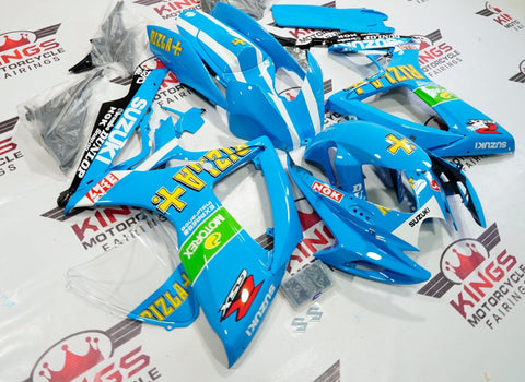 Suzuki GSXR750 (2006-2007) Baby Blue & White Rizla Fairings