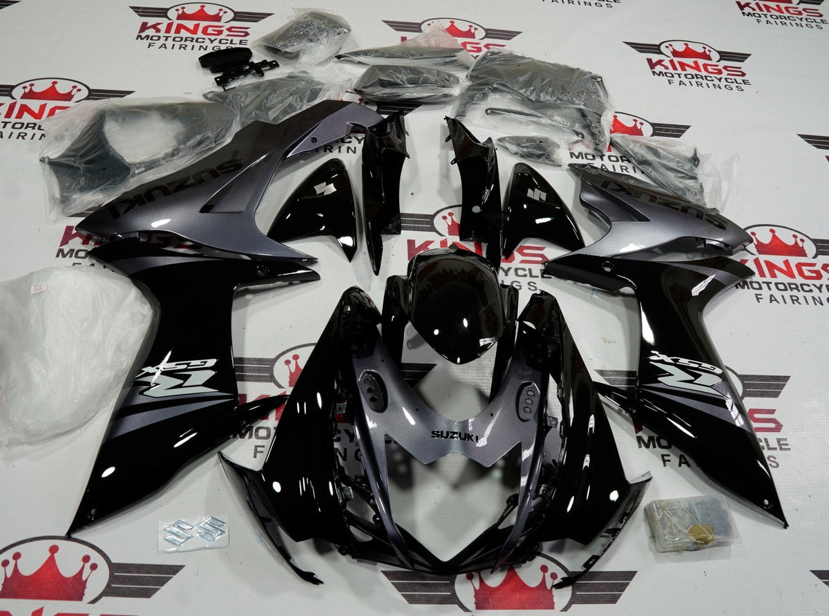 Suzuki GSXR750 (2011-2023) Black & Silver Fairings