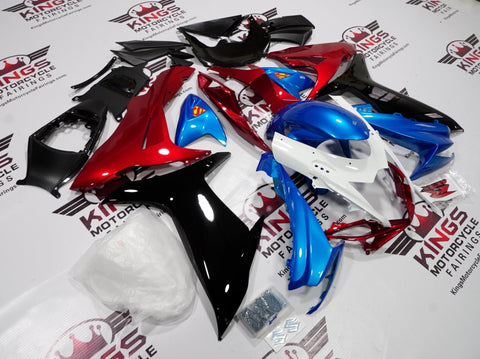 Suzuki GSXR750 (2011-2023) Blue, Black, White & Red Superman Fairings