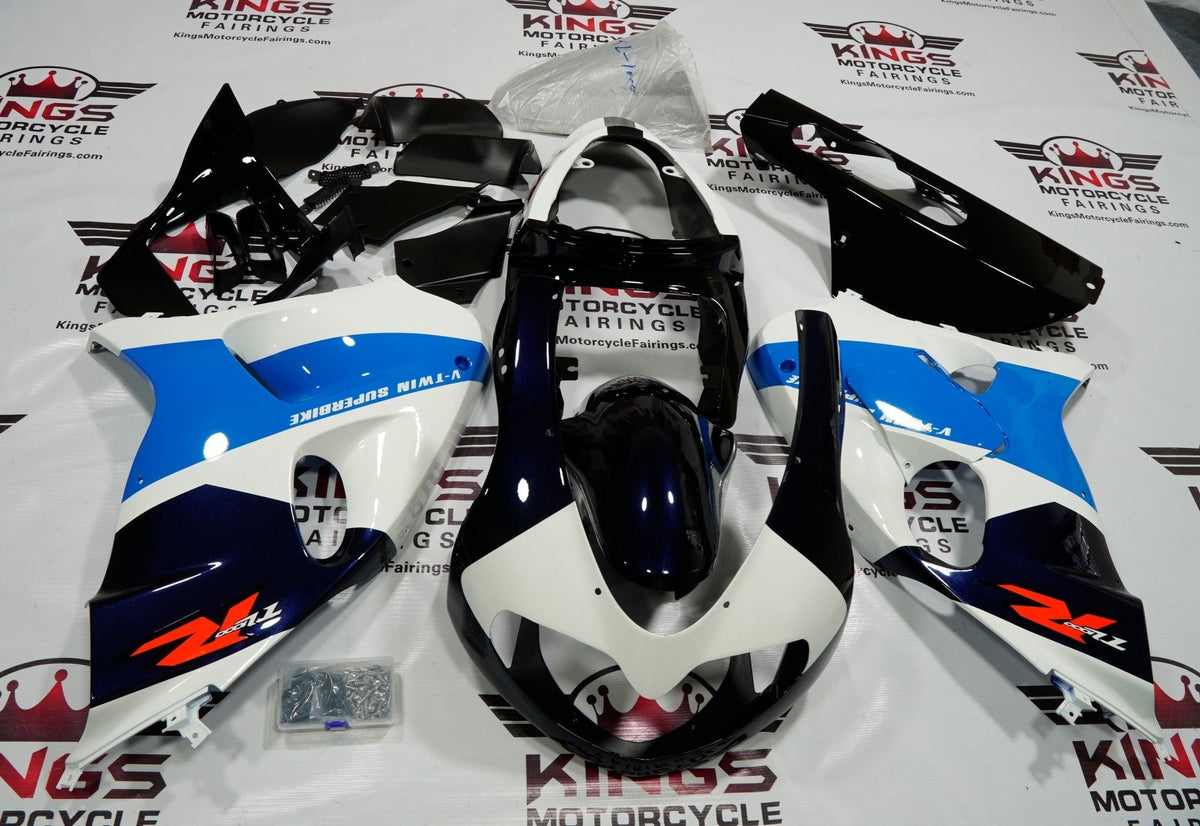 Suzuki TL1000R (1998-2003) White, Blue, Black, Dark Blue & Red Fairings