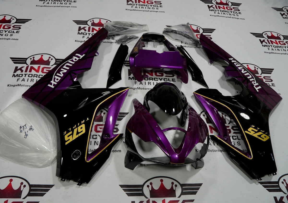 Triumph Daytona 675 (2006-2008) Purple, Black, Yellow & White Fairings