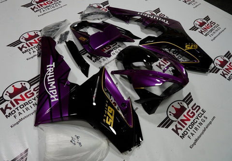 Triumph Daytona 675 (2006-2008) Purple, Black, Yellow & White Fairings