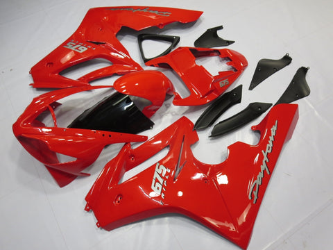 Triumph Daytona 675 (2006-2008) Red & Silver Fairings