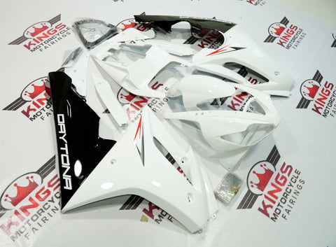 Triumph Daytona 675 (2006-2008) White & Black Fairings