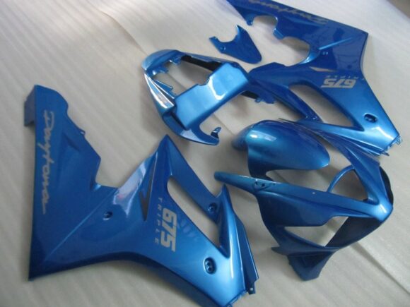 Triumph Daytona 675 (2006-2008) Blue & Silver Fairings