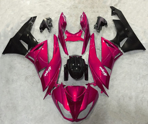 Fairing kit for a Kawasaki Ninja ZX6R 636 (2009-2012) Candy Red & Black