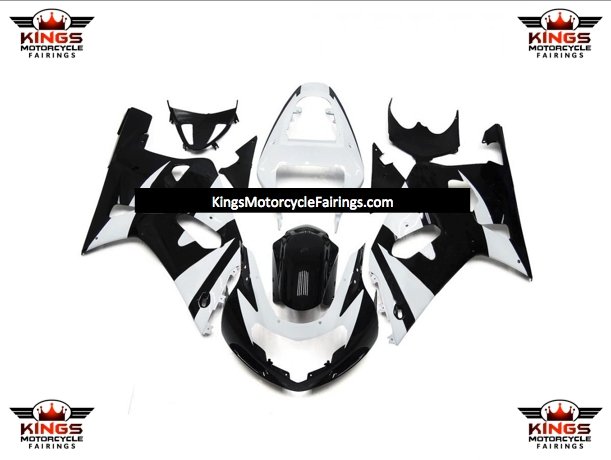 Suzuki GSXR750 (2000-2003) White & Black Fairings