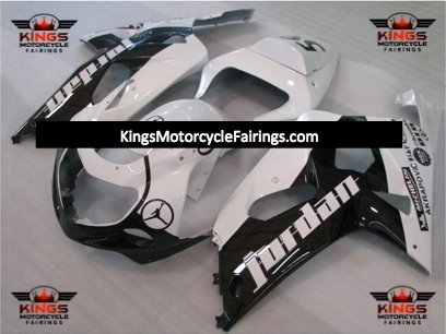 Suzuki GSXR750 (2000-2003) White & Black Jordan Fairings